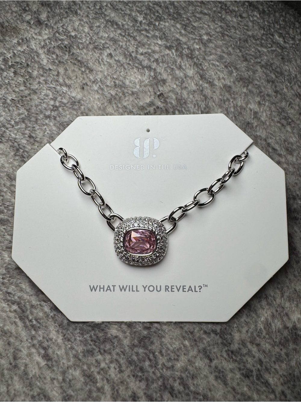 Gorgeous rose quartz necklace